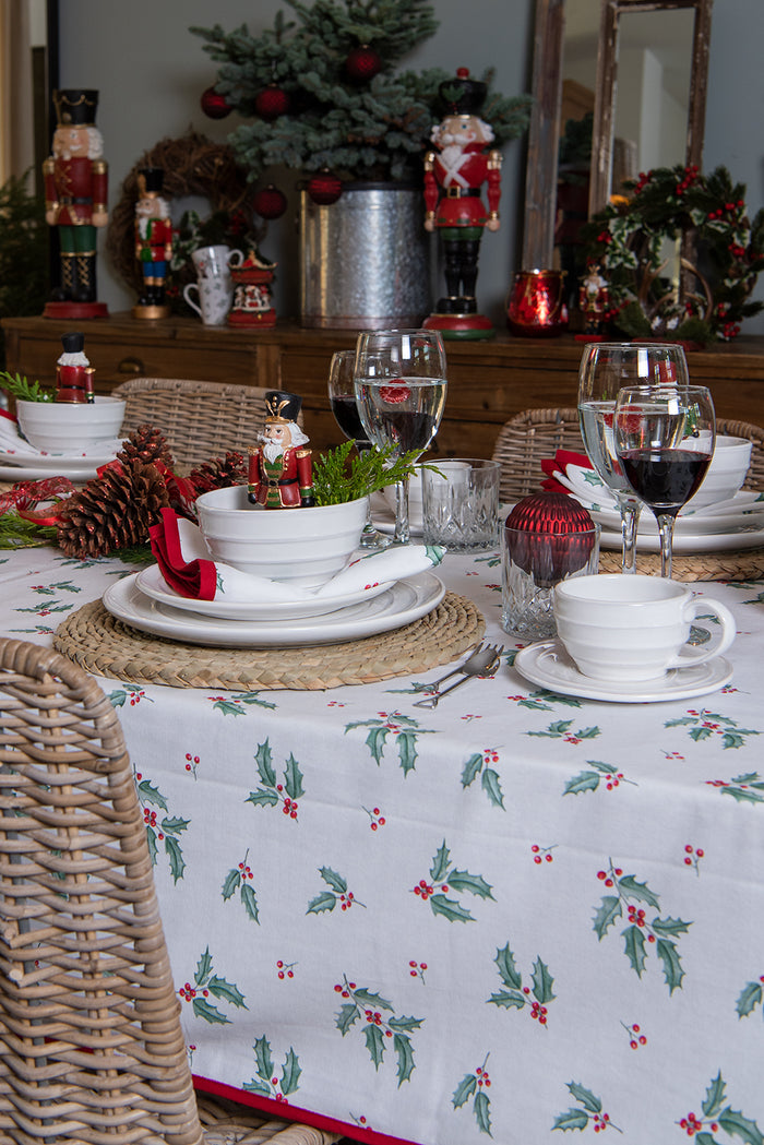 Clayre & Eef Servetten Papier Set van 20 33x33 cm (20) Wit Bruin