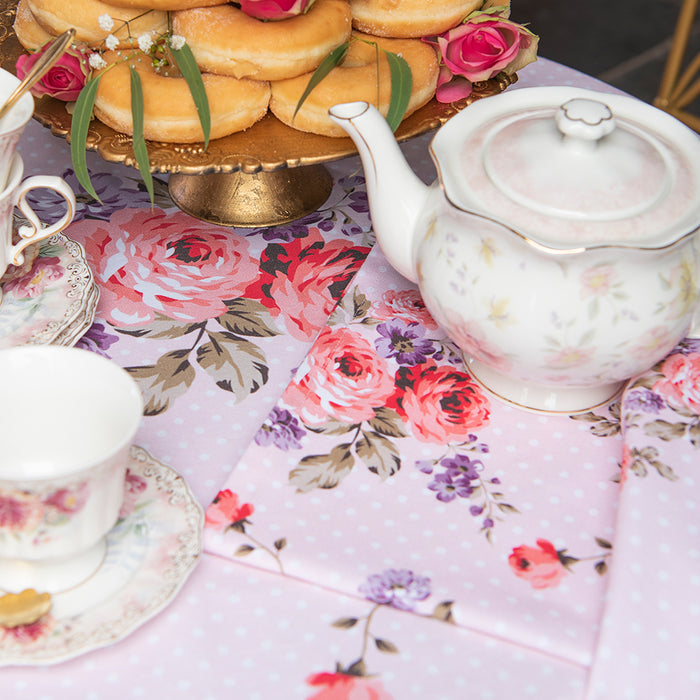 Clayre & Eef Servetten Papier Set van 20 33x33 cm (20) Roze Papier