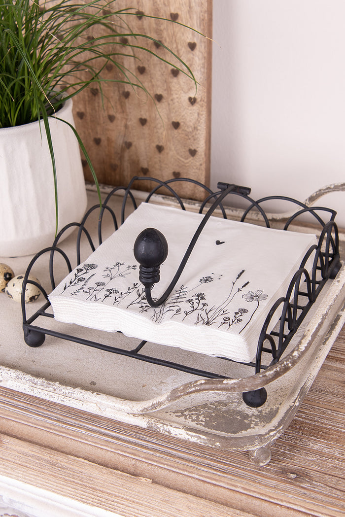 Clayre & Eef Servetten Papier Set van 20 33x33 cm (20) Beige Papier