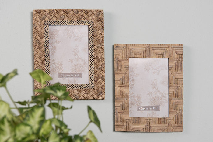 Clayre & Eef Fotolijst 10x15 cm Bruin Polyresin