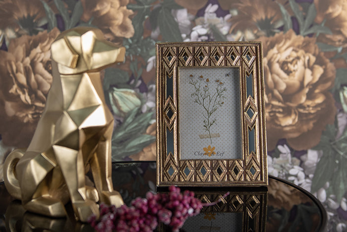 Clayre & Eef Fotolijst 10x15 cm Goudkleurig Polyresin