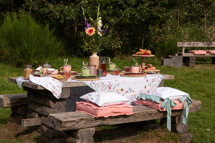 Clayre & Eef Vaas Ø 13x30 cm Roze Keramiek