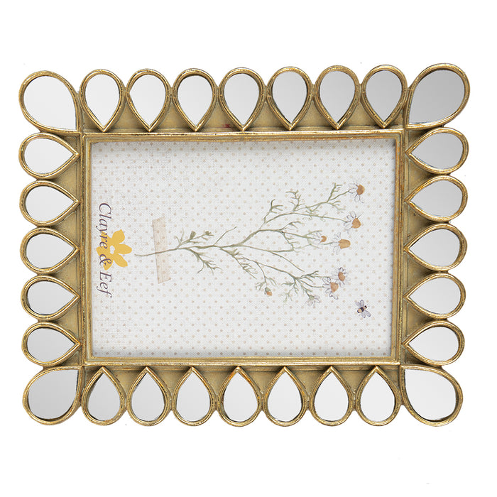 Clayre & Eef Fotolijst 13x18 cm Goudkleurig Polyresin