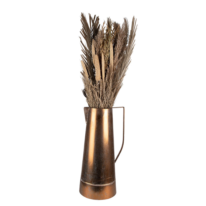 Clayre & Eef Decoratie Kan 27x23x54 cm Koperkleurig Metaal