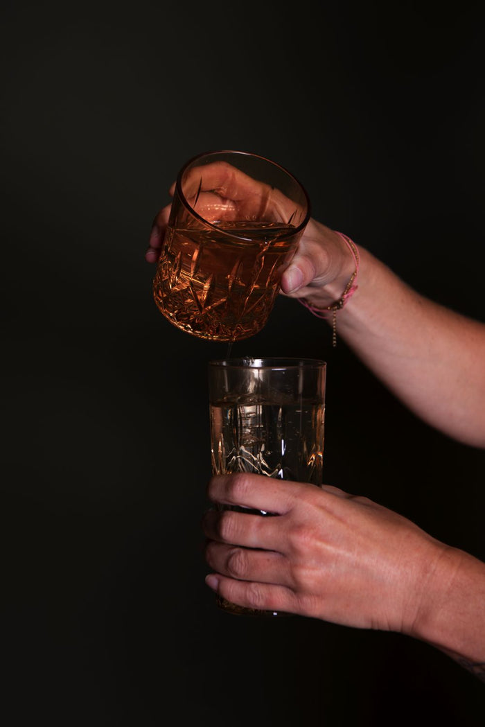 Clayre & Eef Waterglas 280 ml Bruin Glas