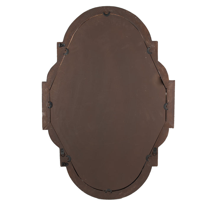 Clayre & Eef Spiegel 63x4x91 cm Bruin Beige Hout