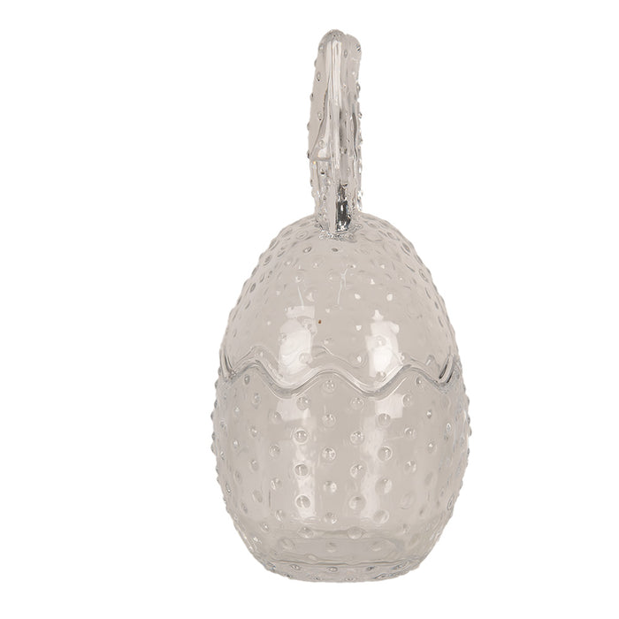 Clayre & Eef Glazen potje Ø 8x17 cm Transparant Glas