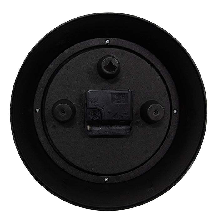 Clayre & Eef Wandklok Ø 23x5 cm Bruin Beige Kunststof Glas London