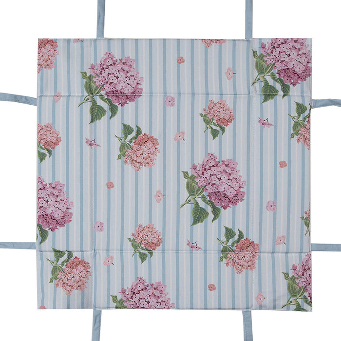 Clayre & Eef Broodmand 35x35x8 cm Blauw Roze Katoen Hortensia