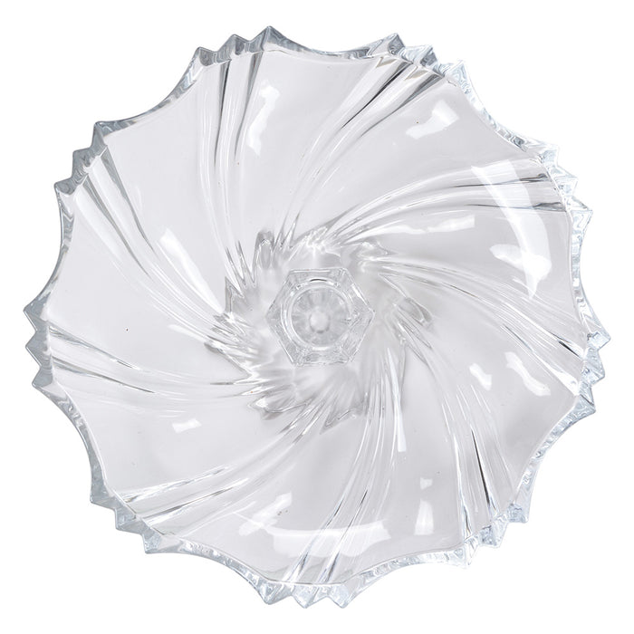 Clayre & Eef Fruitschaal Ø 23x11 cm Transparant Glas