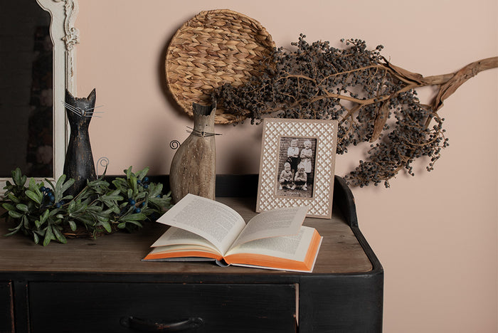 Clayre & Eef Decoratie Beeld Kat 26 cm Bruin Hout