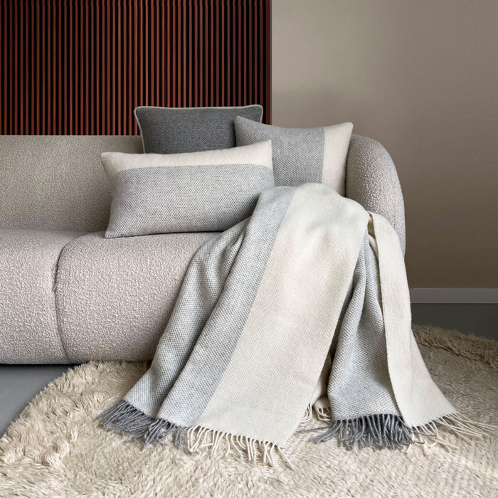 Malagoon Easy Nature Wool Sierkussen 50 x 50 cm - Grijs