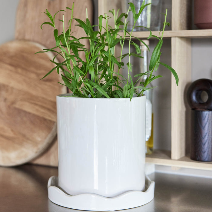 OYOY Living Nami Bloempot Ø 21 cm - Wit