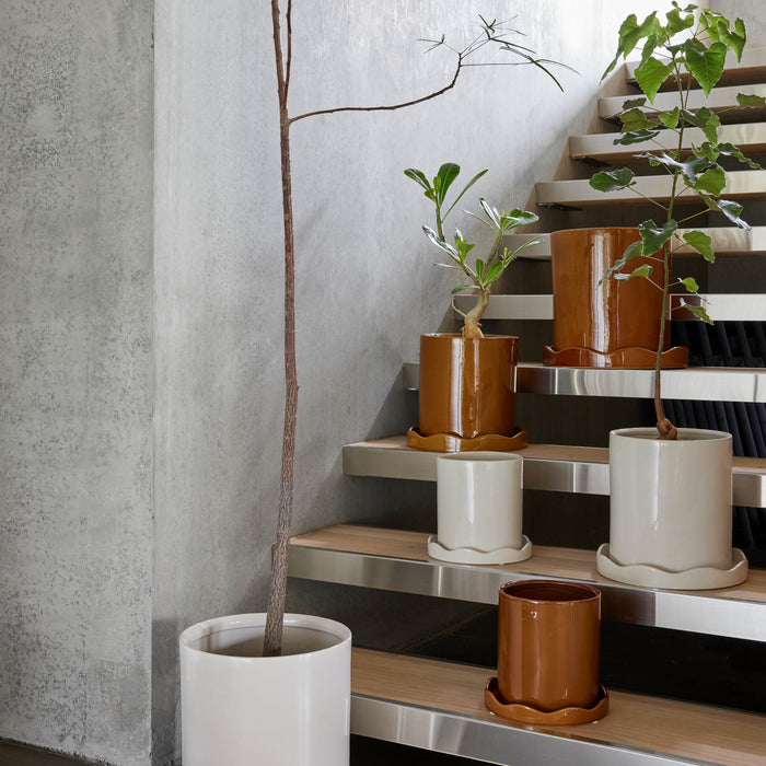 OYOY Living Nami Bloempot Ø 21 cm - Wit