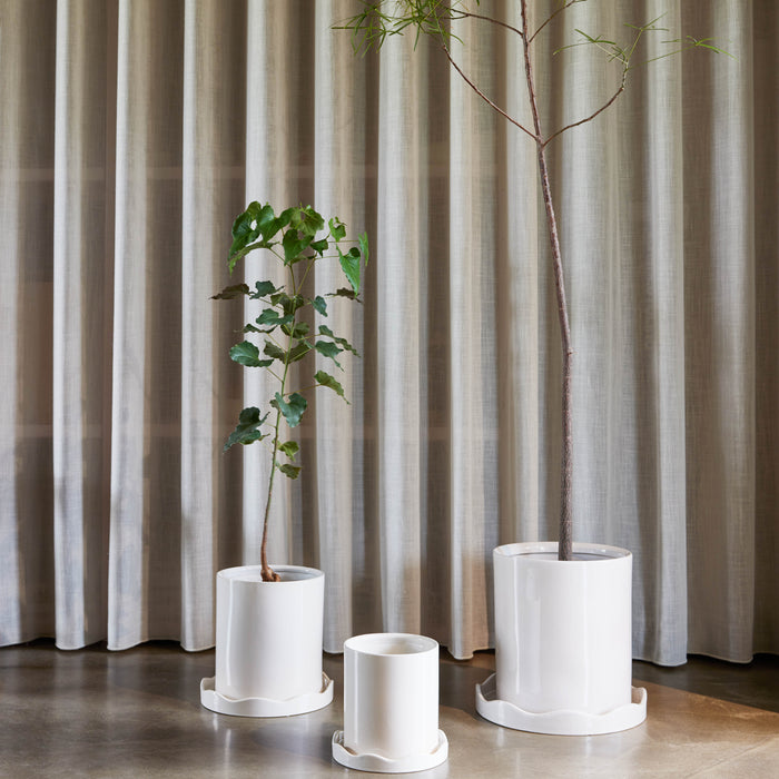 OYOY Living Nami Bloempot Ø 21 cm - Wit