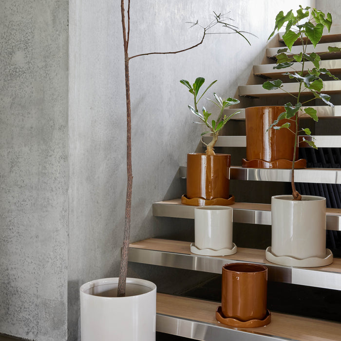 OYOY Living Nami Bloempot Ø 27 cm - Wit