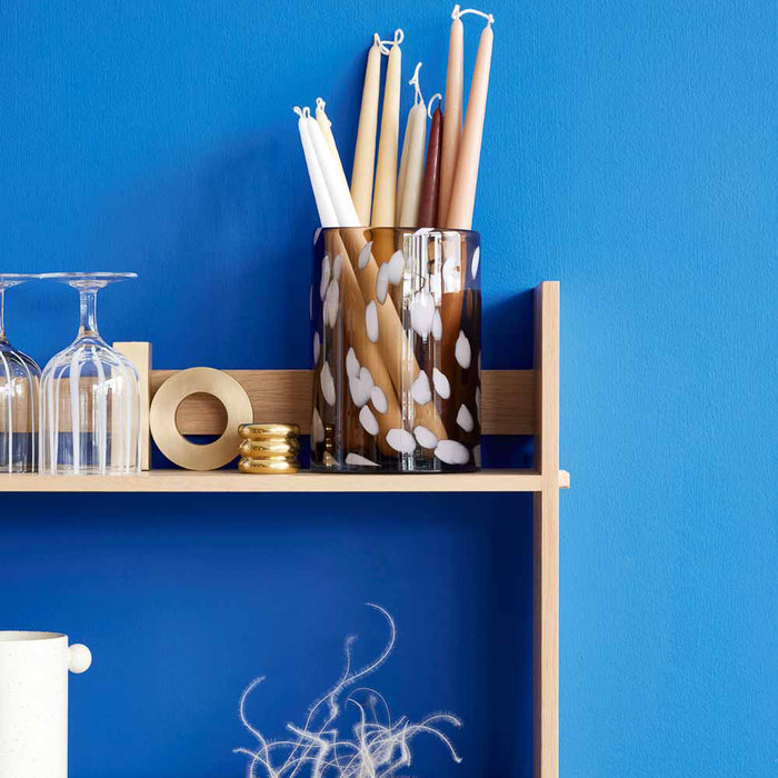 OYOY Living Savi Kandelaar Ø 15,5 cm - Marmer - Beige