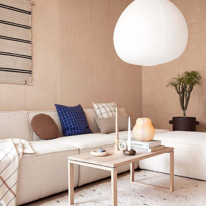 OYOY Living Savi Kandelaar Ø 15,5 cm - Marmer - Beige