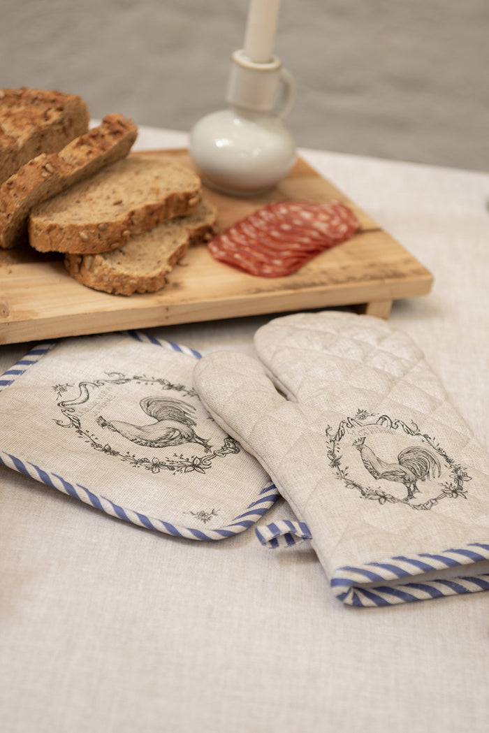 Clayre & Eef Servetten Katoen Set van 6 40x40 cm Beige Katoen Haan