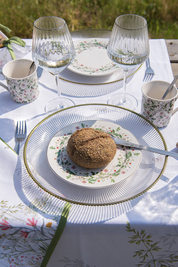 Clayre & Eef Servetten Katoen Set van 6 40x40 cm Wit Katoen