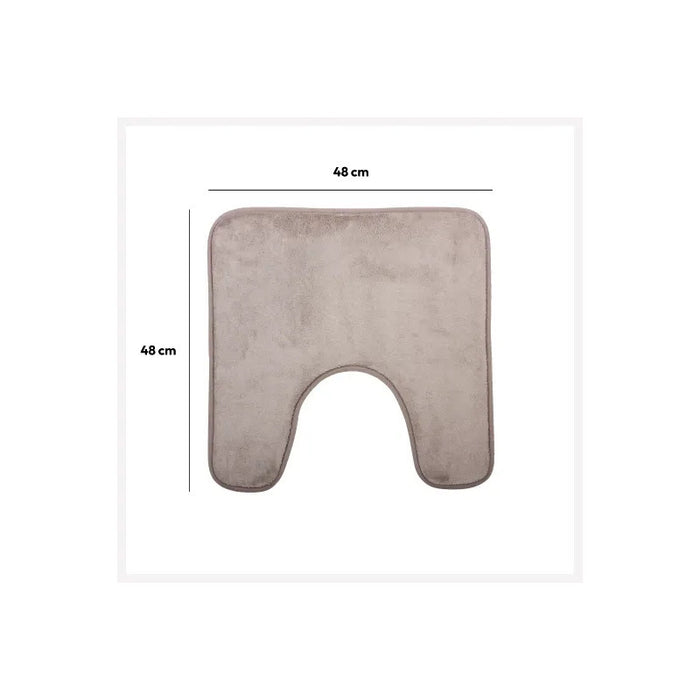 5Five WC Badkamerkleedje|badmat tapijt - taupe - 48x48cm