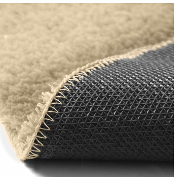 Spirella badkamer vloerkleed|tapijt - hoogpolig - beige - 40 x 60 cm