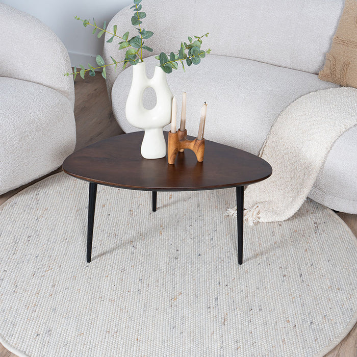 Veer Carpets - Vloerkleed Scott Beige Rond ø200 cm