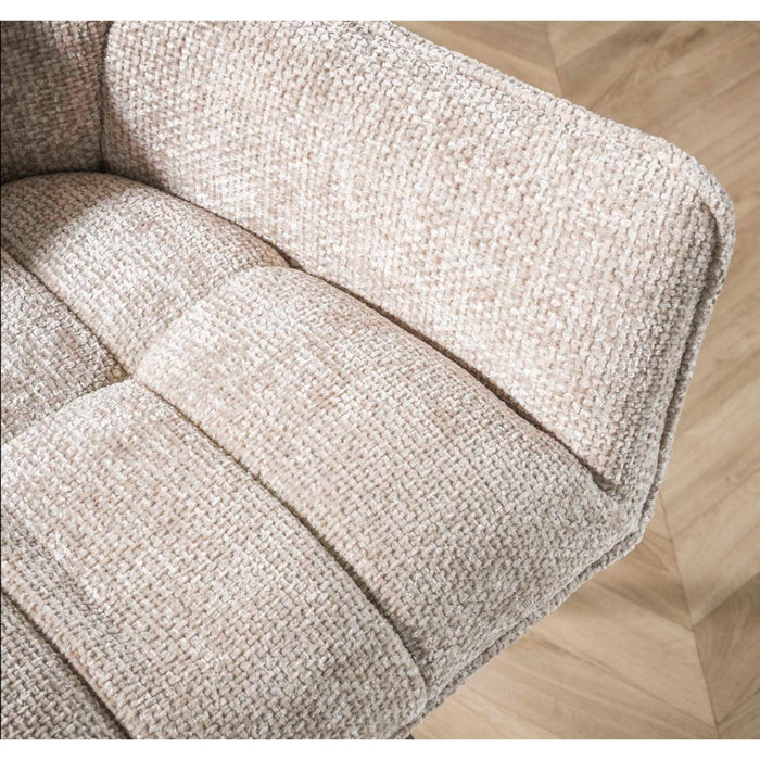 Fraaai Diego eetkamerbank geweven 188 cm - zand