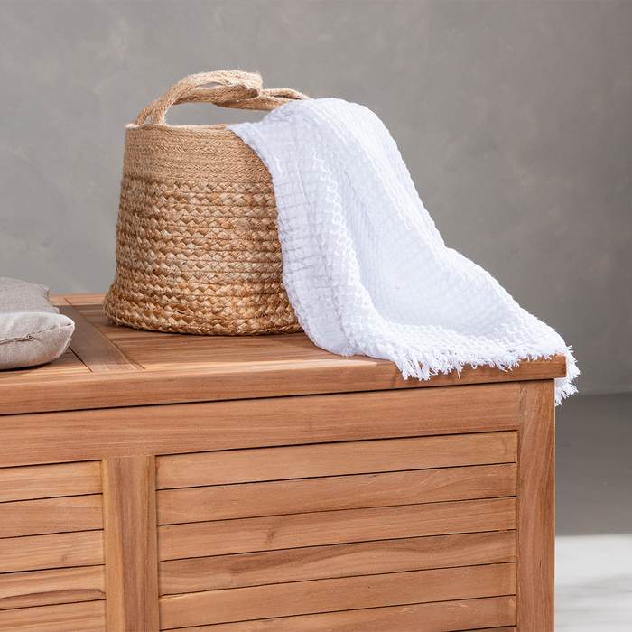 Nest outdoor Dave Houten Tuinkussen Opbergkist Naturel - 130 x 46 cm