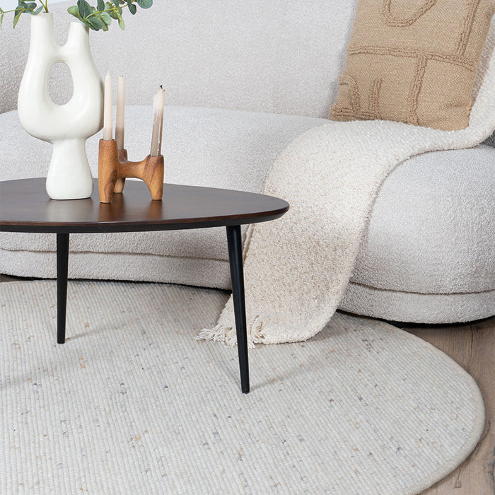 Veer Carpets - Vloerkleed Scott Beige Rond ø200 cm