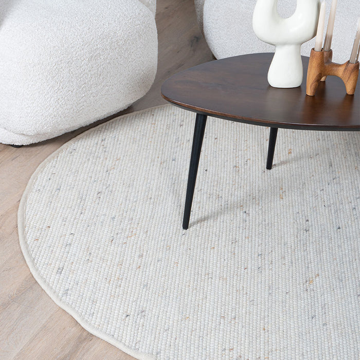 Veer Carpets - Vloerkleed Scott Beige Rond ø200 cm