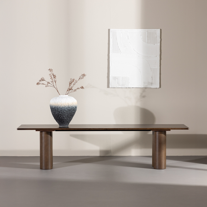 Nest living Faya Houten Eetkamerbank Donkerbruin - 180 x 45 cm