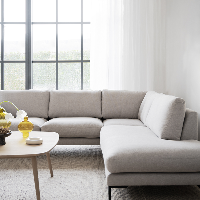 Rowico Home Corwin Hoekbank Beige - Rechts - 266 cm