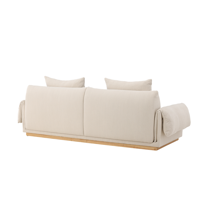 Nest living Rikki Gestoffeerde 3-Zits bank Beige - 237 cm