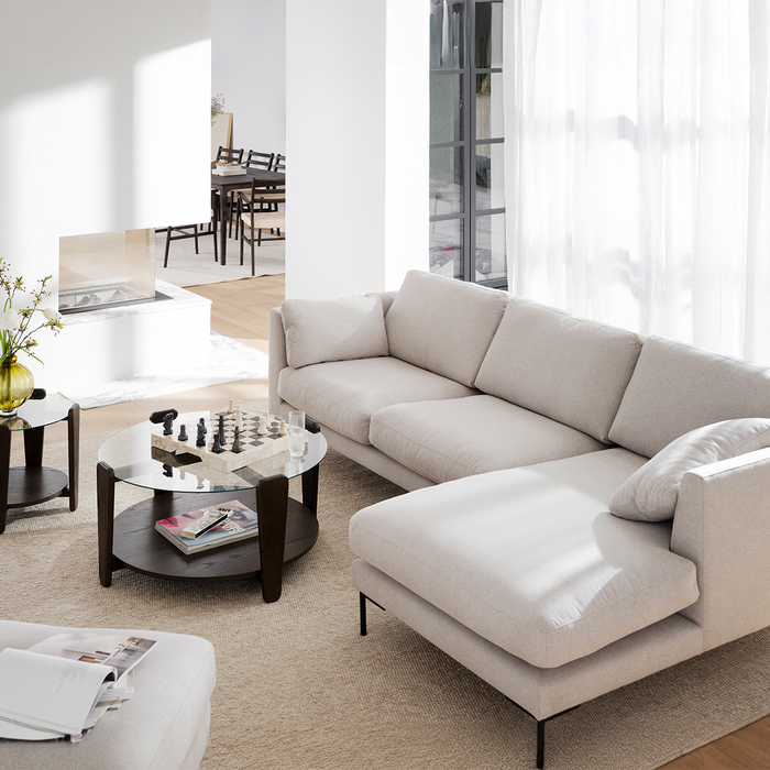 Rowico Home Corwin Hoekbank Beige - Rechts - 270 cm