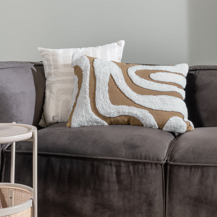 by fonQ Wave Sierkussen 40 x 60 cm - Bruin