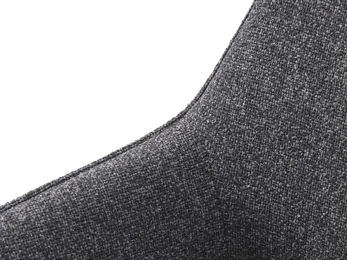 Giga Living - Eetkamerstoel Donkergrijs Draaibaar - Alma - Set van 2