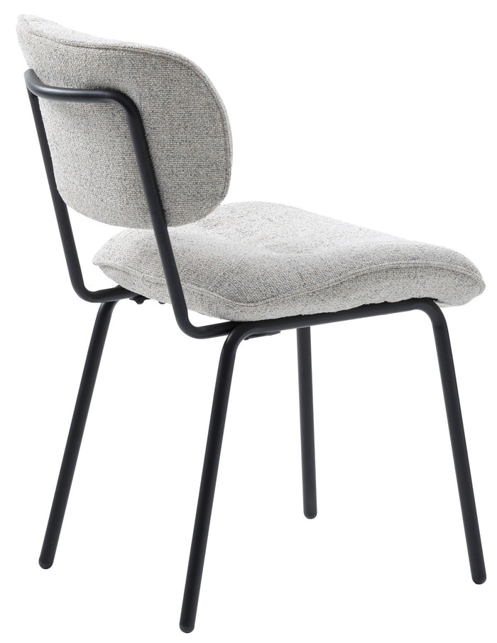 Hygge Interiors Buffalo Gebroken Wit Bouclé Eetkamerstoel set van 2