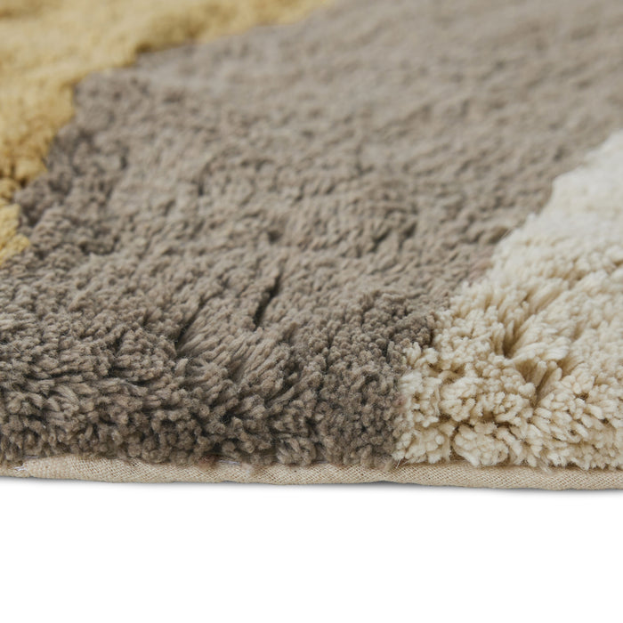 HKliving Natural Waves Badmat - Ø 120 cm