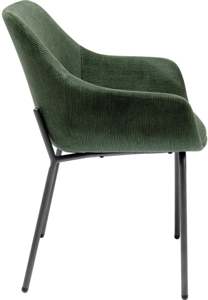 Kare Design Avignon Stoel - Set Van 2 - Groene Ribstof