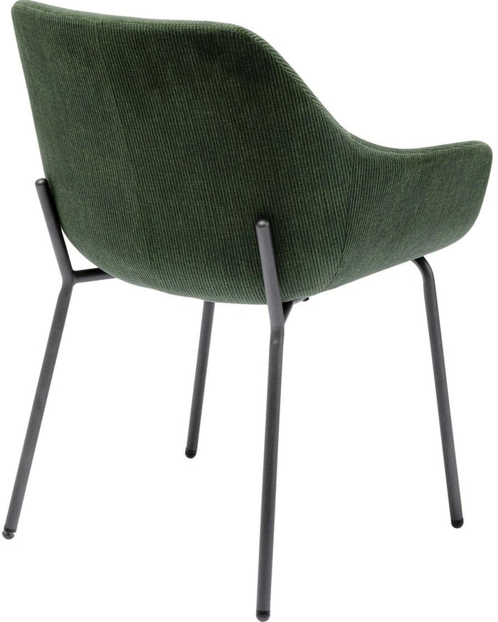 Kare Design Avignon Stoel - Set Van 2 - Groene Ribstof