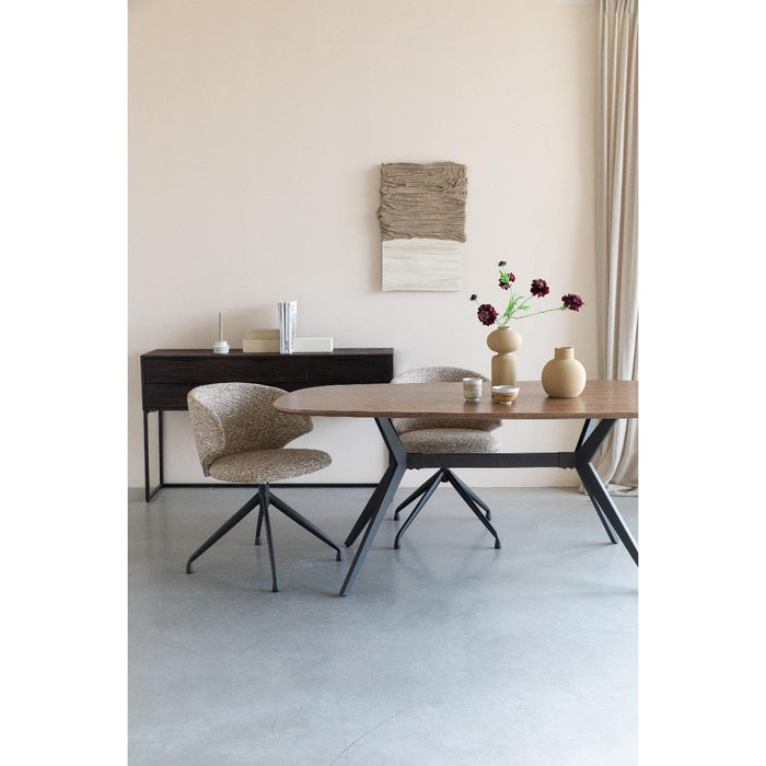 Puur Charlie eetkamerstoel - bruin