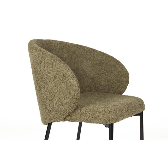 Puur Eliot eetkamerstoel - mosgroen