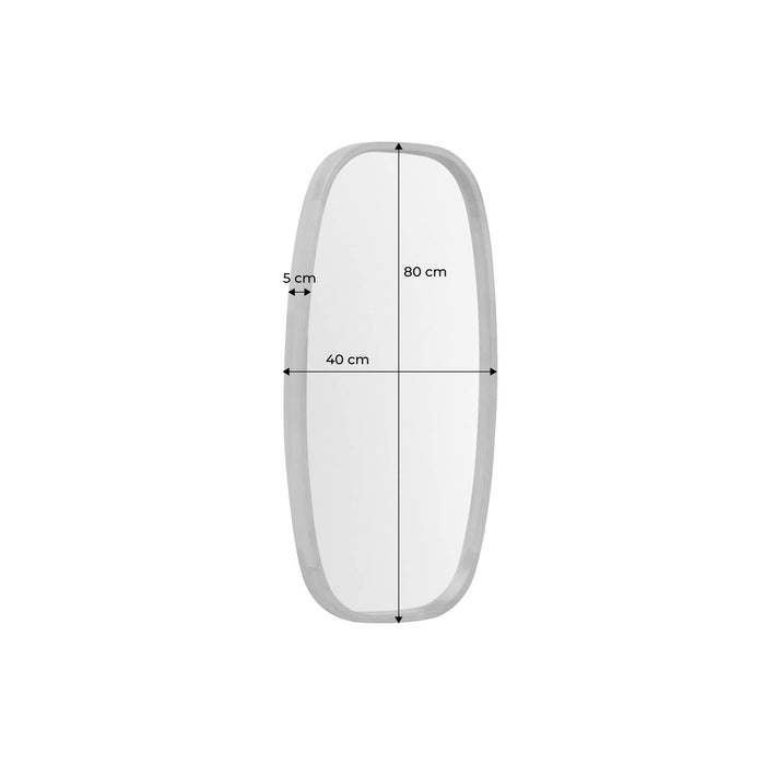 sweeek - Rechthoekige spiegel van heveahout