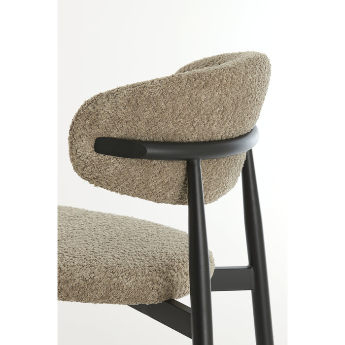 Light&living Eetkamerstoel 54x52x76 cm ENIOLA taupe+zwart