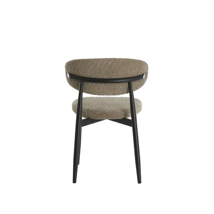 Light&living Eetkamerstoel 54x52x76 cm ENIOLA taupe+zwart