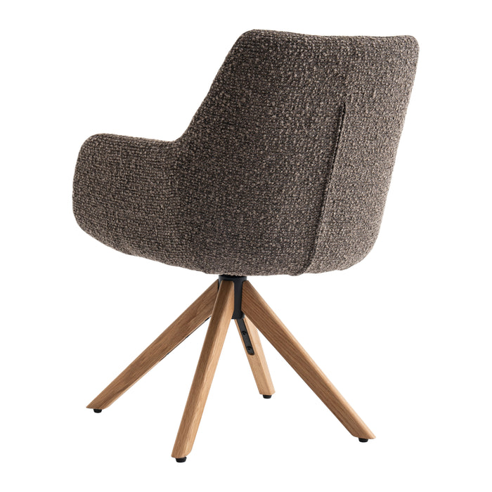 by fonQ Turn Eetkamerstoel - Bruin