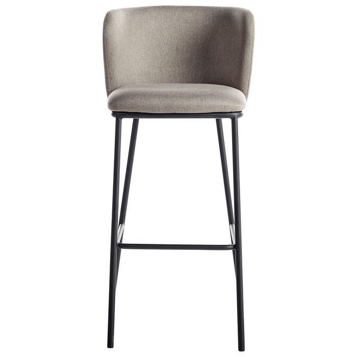 Beliani - MINA - Barkruk set van 2 - Taupe - Polyester