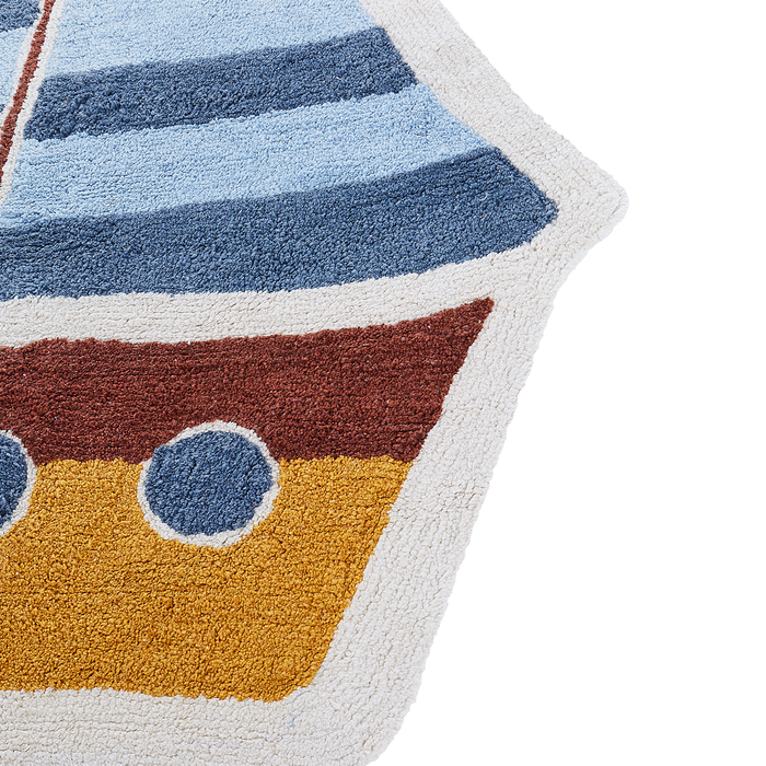 Beliani-SPETI-Laagpolig vloerkleed-Meerkleurig-Katoen- 120 cm