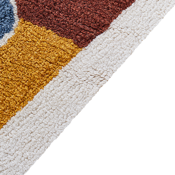 Beliani-SPETI-Laagpolig vloerkleed-Meerkleurig-Katoen- 120 cm